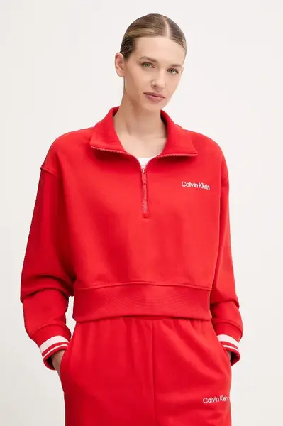 Calvin Klein 1/4 ZIP SWEATER GRAPHIC S