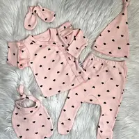 50334 Dewberry Newborn Unisex Baby Hospital Discharge Set-PINK