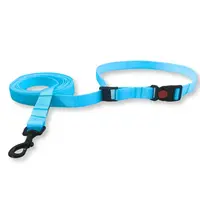 PafDog® Posuvné nastavitelné vodítko - zapínání s pojistkou, světle modré PAF-707