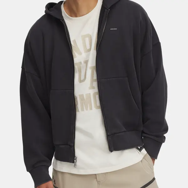 Pánská mikina Under Armour Icon HWT Fleece Wash FZ - Pánské