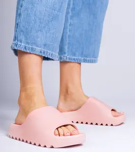 marka niezdefiniowana Pink rubber women's slides Serrano