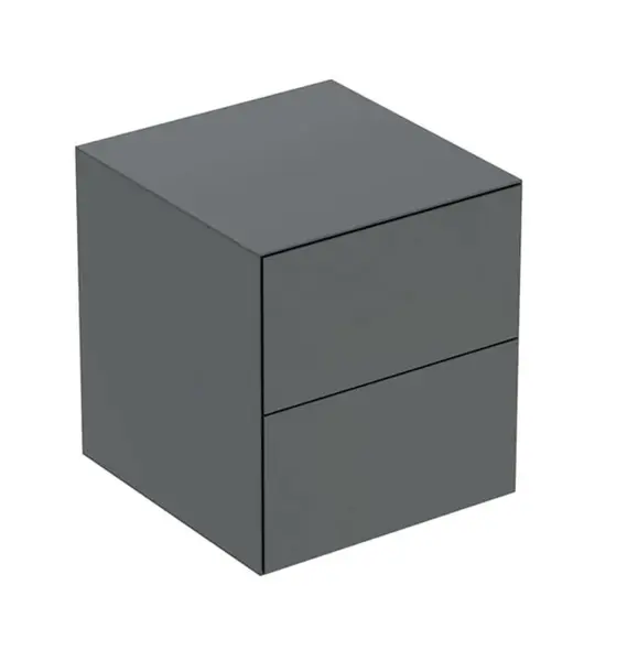 Geberit ONE - Bočná skrinka 45x49x47 cm, 2 zásuvky, lávová 505.077.00.3