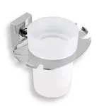 Novaservis Metalia 12 - Držiak kefiek a pohára, sklo/chróm 0249,0