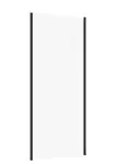Cersanit Larga - Sprchová stěna 90 cm, černá/čiré sklo S932-134