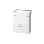 Mereo Leny - Skrinka s umývadlom 50x68x42 cm, 2 zásuvky, biela CN810N