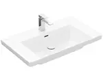 Villeroy & Boch Subway 3.0 - Umývadlo, 80x47 cm, s prepadom, otvor na batériu, CeramicPlus, alpská biela 4A7080R1