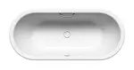 Kaldewei Avantgarde - Vaňa Centro Duo Oval 128, 180x80 cm, s otvormi na držadlo, Perl-Effekt, biela 282810113001