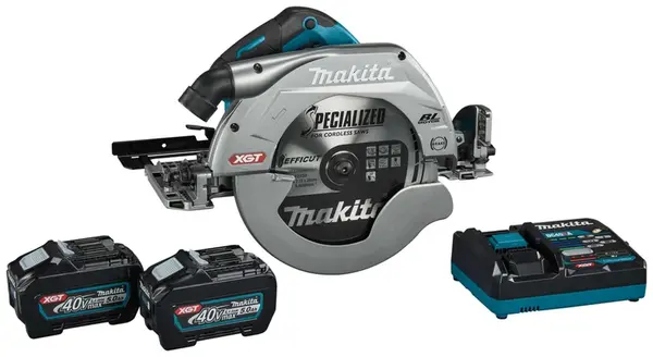 Makita Nářadí - 40V AKU okružní pila 270 mm, 2x aku 5,0 Ah Li-Ion XGT, nabíječka HS011GT201