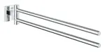 Grohe QuickFix Start Cube - Dvojitý držiak uterákov, dĺžka 44 cm, chróm 40976000