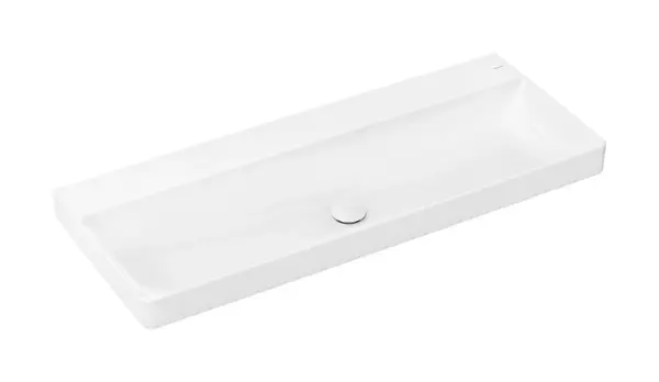 Hansgrohe Xelu Q - Umývadlo 120x48 cm, bez prepadu, bez otvoru na batériu, SmartClean, biela 61045450