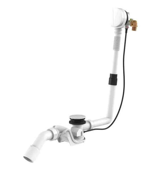 Laufen Príslušenstvo - Vaňová odtoková a prepadová súprava s napúšťaním, lesklá biela H2951432610001