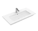 Villeroy & Boch Venticello - Umývadlo nábytkové 100x50 cm, s prepadom, otvor na batériu, alpská biela 4104AL01
