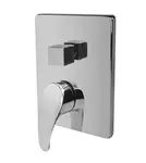 Mereo Sonáta - Batéria pod omietku, na 3 spotrebiče, s telesom, chróm CB60157C