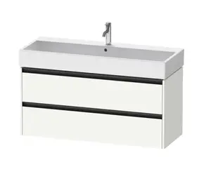 Duravit Ketho.2 - Umývadlová skrinka, 55x118x46 cm, 2 zásuvky, matná biela K25279018180000