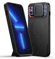 Suritch MagSafe Kickstand Camprotector obal iPhone 12 Pro Max / 13 Pro Max, černý