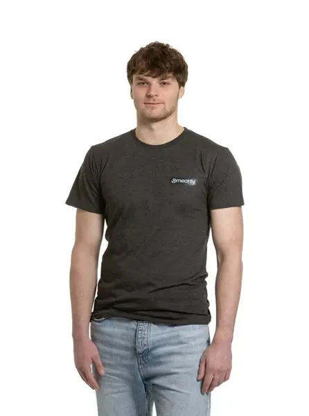 Meatfly pánské tričko Cosmic Charcoal Heather | Šedá | Velikost XL