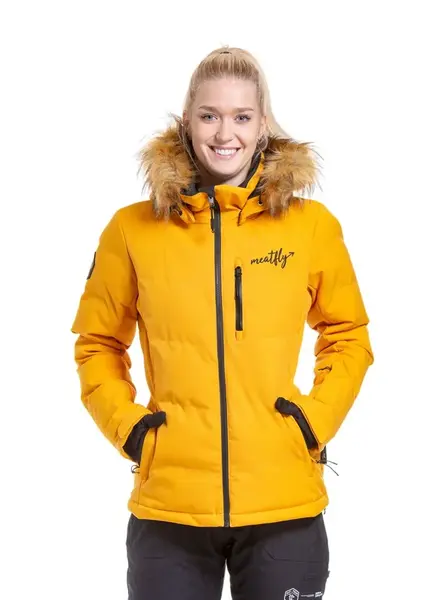 Meatfly dámská SNB & SKI bunda Bonie Sunflower | Žlutá | Velikost XL