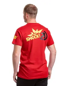 Meatfly pánské tričko Big Shock Teamup Dark Red | Červená | Velikost M | 100% bavlna