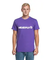 Meatfly pánské tričko Logex Violet | Fialová | Velikost XXL | 100% bavlna