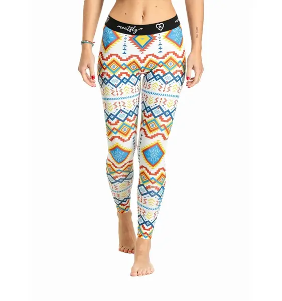 Meatfly dámské termo kalhoty Taro White Jones | Bílá | Velikost XL