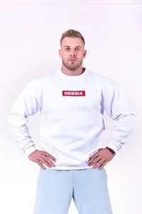 Nebbia Red Label mikina 148, bílá, XL