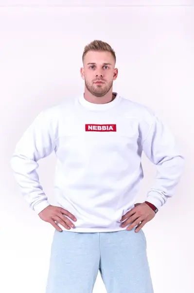 Nebbia Red Label mikina 148, bílá, XL