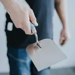 Lžíce nerez vymazávací, 50 mm, dřevěná rukojeť M