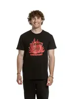 Meatfly pánské tričko Flame Black | Černá | Velikost S | 100% bavlna