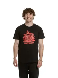 Meatfly pánské tričko Flame Black | Černá | Velikost S | 100% bavlna