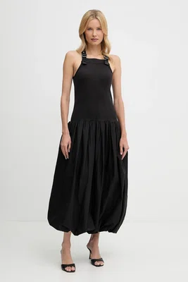 Šaty Pinko černá barva, maxi, 105137 A2L8