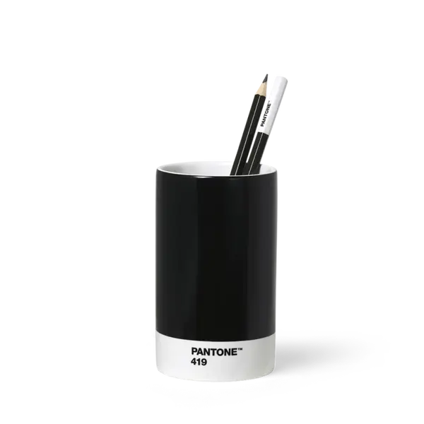 PANTONE Porcelánový stojánek na tužky - Black 419