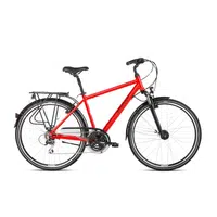 Pánské trekingové kolo Kross Trans 3.0 28" - model 2021 M (19") černá/červená/stříbrná
