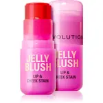 Revolution Jelly Blush tvářenka v tyčince na rty a tváře odstín Strawberry Pink 5.5 g