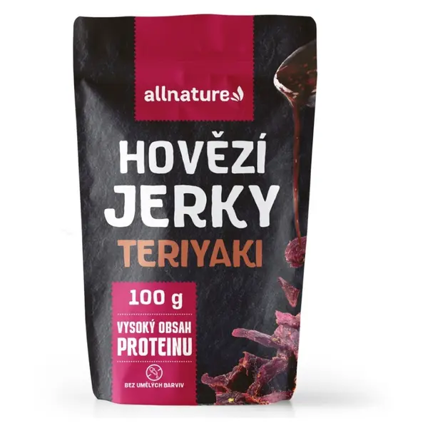 ALLNATURE Beef Teriyaki Jerky sušené maso 100 g