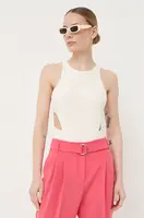 Body Patrizia Pepe dámské, béžová barva