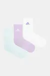Ponožky adidas 3-pack dámské, fialová barva, JW2740