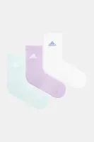 Ponožky adidas 3-pack dámské, fialová barva, JW2740