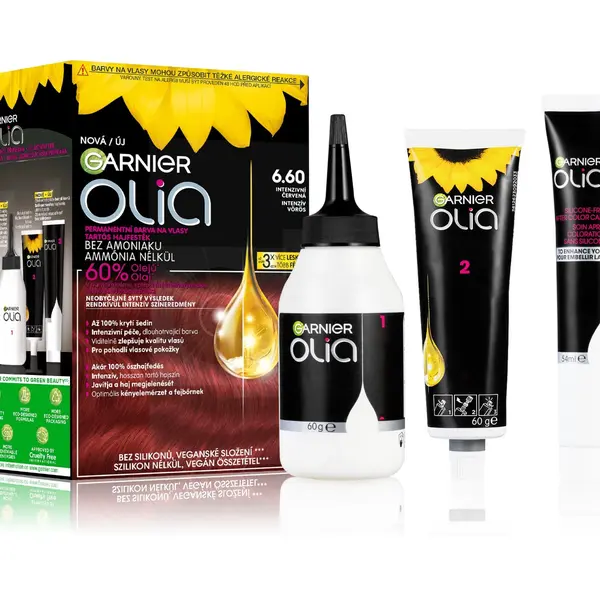 Garnier Olia 6.60 Intenzivní červená permanentní barva na vlasy