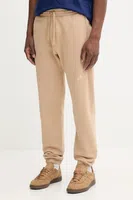 Tepláky adidas All SZN pánské, béžová barva, JX5099
