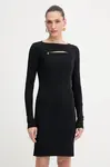 Šaty Patrizia Pepe černá barva, mini, přiléhavé, 8A1496 J129