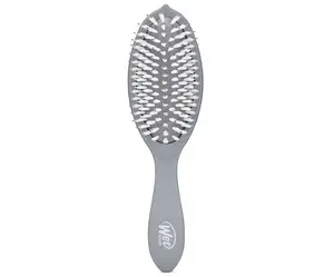 Kartáč na rozčesávání vlasů s příměsí aktivního uhlí Wet Brush Go Green Treatment  a  Shine Brush - šedý + dárek zdarma