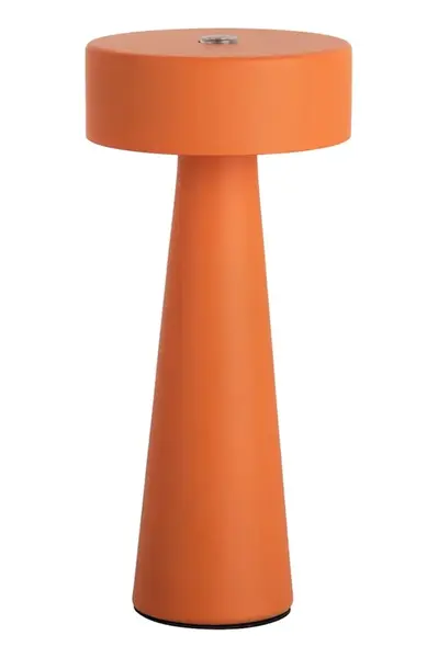 Bezdrátová stolní LED lampa Leitmotiv Mini LED Ring oranžová barva