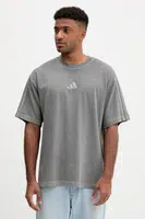 Bavlněné tričko adidas All SZN pánské, šedá barva, JN0611
