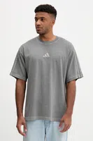 Bavlněné tričko adidas All SZN pánské, šedá barva, JN0611