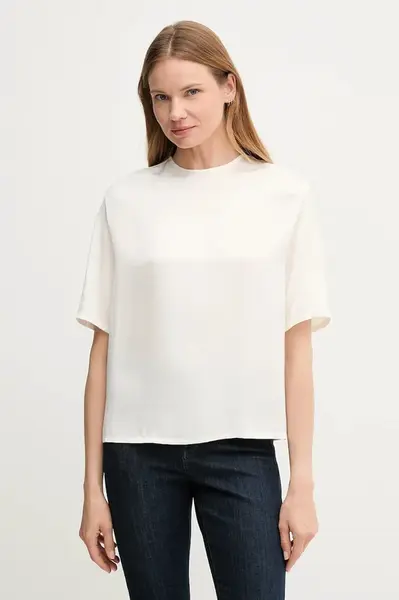 Halenka Tommy Hilfiger dámská, bílá barva, hladká, WW0WW45900