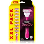 Wilkinson Sword Quattro for Women Aloe & Vit. E holicí strojek + náhradní břity 8 ks