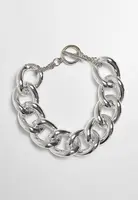 Třpytivý řetízkový náramek - stříbrné barvy