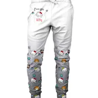 Mr. GUGU & Miss GO Unisex's Angry Kitty Black Sweatpants Swpn-Pc2231