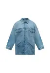DIESEL Prechodná bunda  modrá denim