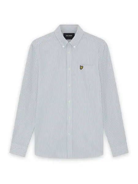 Lyle & Scott Košeľa  olivová / biela